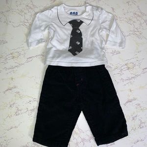 Miniville Playette Skulls Outfit Size 3 Months